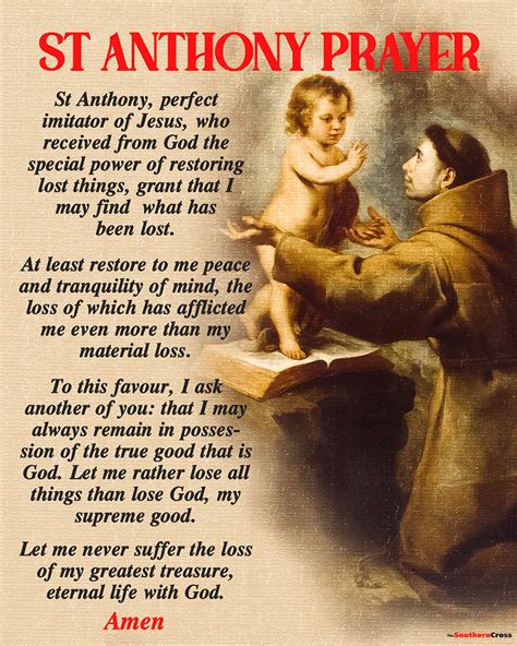 saint anthony|saint anthony prayer.